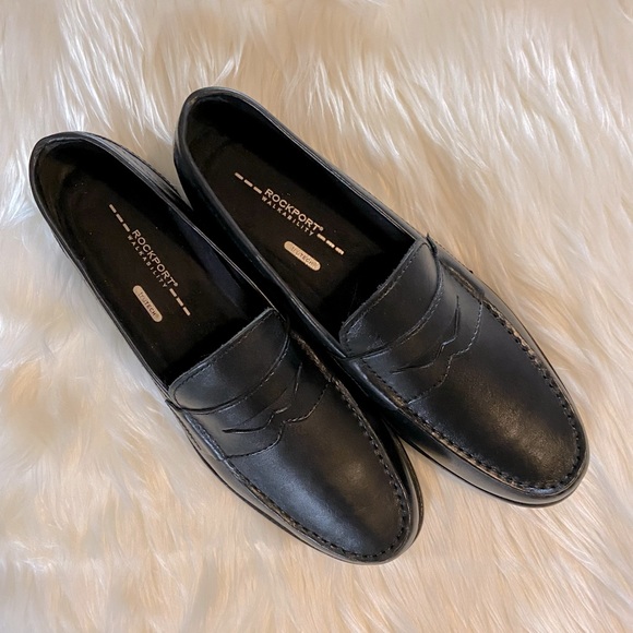 🆕NEW-ROCKPORT WALKABILITY TruTECH MEN’S BLACK LOAFERS. LIGHTWEIGHT. NWOT - Picture 4 of 7